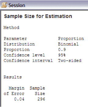 SampleSizeCalculationDiscrete-Minitab-Session-2