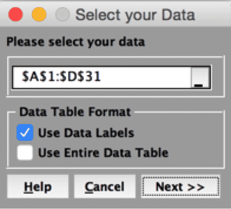 XBar&RChart-SigmaXL-SelectData