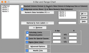 XBar&RChart-SigmaXL-Settings