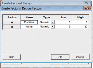 DOE-OFAT-Minitab-5-Designs-Factors