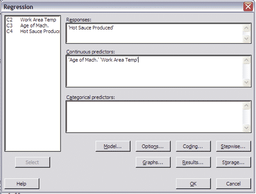 MultipleRegressionTest-Minitab-Settings